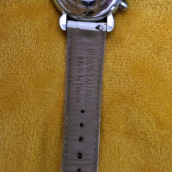 Michele Signature CSX-36 Sapphire Watch w/ White Alligator Band Michele csx 36 - Gem main image 2